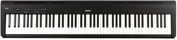 Kawai ES110 88-Key Digital Piano with Speakers - Gloss Black