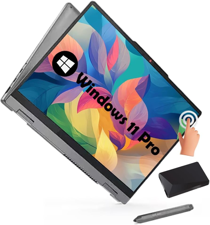 Lenovo Ideapad 5i Touchscreen Laptop - 2-in-1 Laptop with Digital Pen | Intel Core 7 150U>i7-1355U | 14 WUXGA Touchscreen | Windows 11 Pro | Fingerprint Reader, Backlit KB | 16GB RAM | 1TB SSD