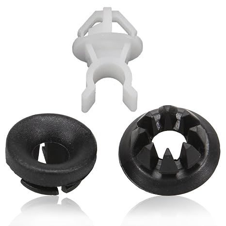 RLB-HILON 3PCS Hood Support Prop Rod Clip Grommet