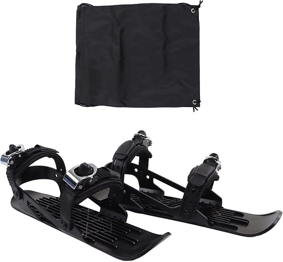 PerGar Mini Ski Skates, Mini Ski Shoes, Adjustable skis, Can be Attached to ski Boots, Good for Downhill Skiing Winter Sports for Kids