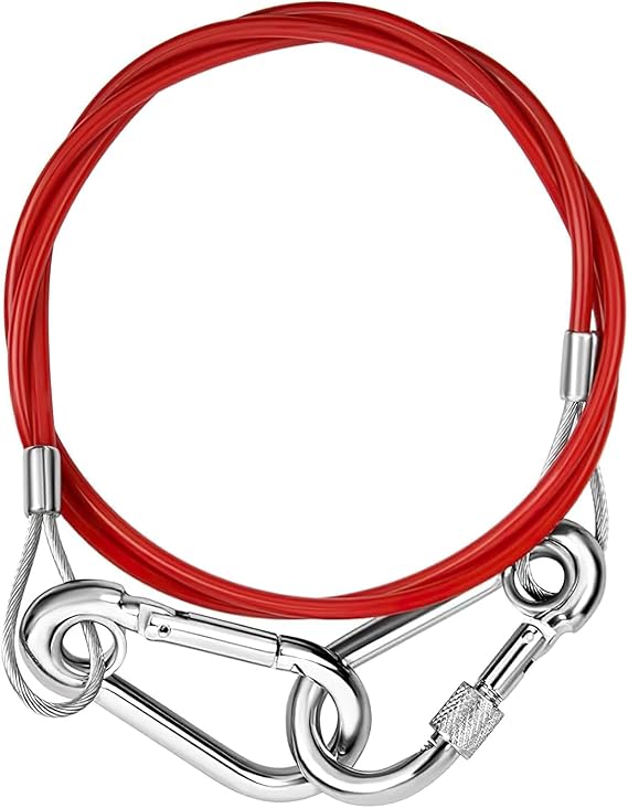 Caravan Breakaway Cable, Heavy-Duty Trailer Breakaway Cable with Carabiner, Caravan Accessories, Easy Quick Fit Break Away Cables, Quick Fit Emergency for Trailers and Caravans Accessories