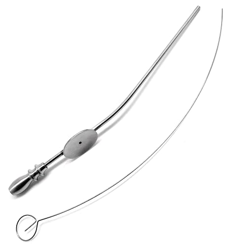 ENT Baron Curved Tube 5fr Size 1.7mm Stainless Steel Upgraded Superior Implant Instruments