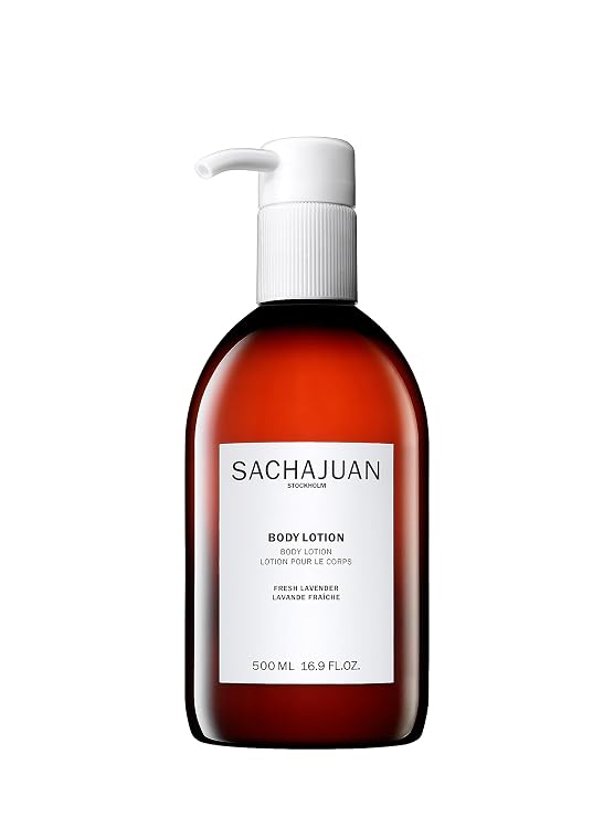 SACHAJUAN Body Lotion Fresh Lavender | Deep Hydration Body Moisturizer | Anti-Aging & Soothing Formula | Earth Silk Technology | Lavender Scent | Vegan & Paraben-Free | 16.9 fl oz