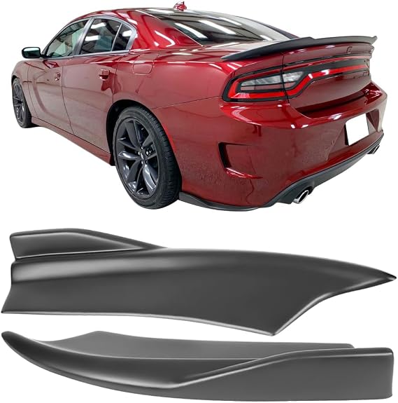 Fit 2015-2023 Dodge Charger Rear Aprons Matte Black