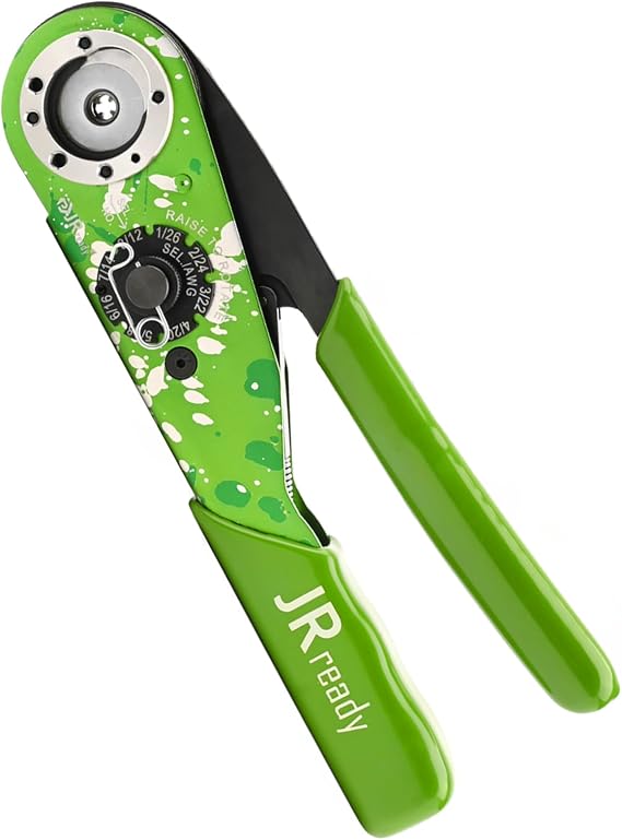 JRready M22520 1 01 Closed Barrel Crimping Tool KIT NEW-AS1G Adjustable Crimper crimp HAN series Heavy Duty Connectors Contacts MIL series connector 12# 16# 20# Solid Contacts 12-26awg Wire Harness