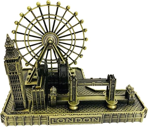 London Souvenirs Big Ben Tower Bridge London Eye Miniature Home and Office Decorative Ferris Wheel Decoration Home Decoration