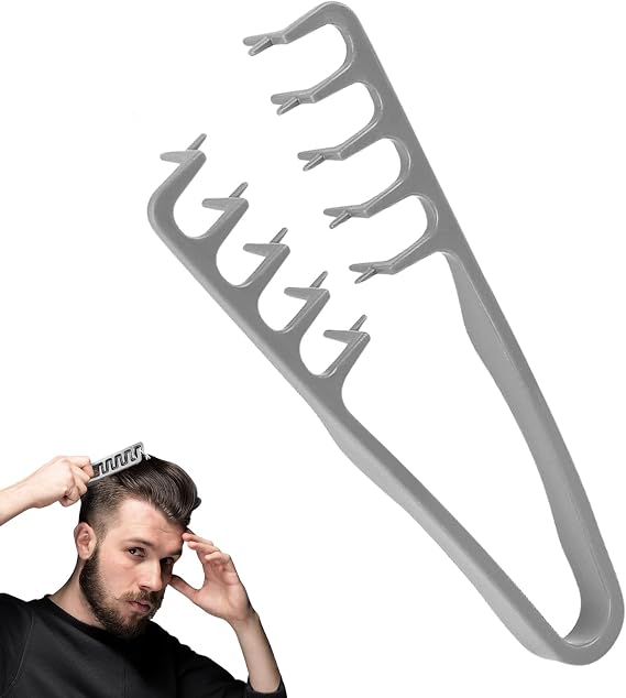 Texture Styling Comb, Volumizing Wide-Tooth Hair Styling Comb | Roots Volume Tool, Seamless Smooth Design Barber Detanglers Tool, for Bangs Hairdressing, Grooming Accessory