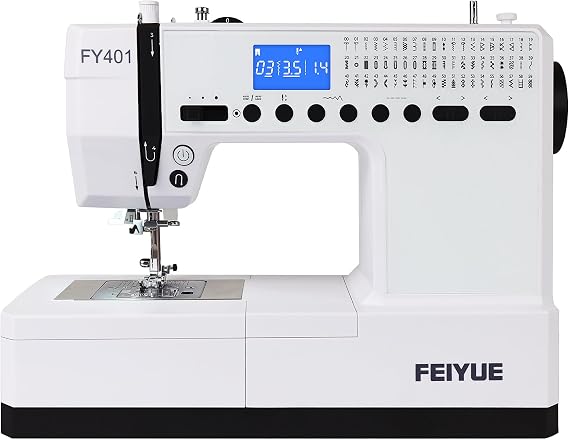 FEIYUE FY401 Electronic Sewing Machine, 60 Stitches, Digital LCD | Easy One-Touch Operation, Portable & Versatile for Beginners and Crafters, Home Sewing & DIY Projects