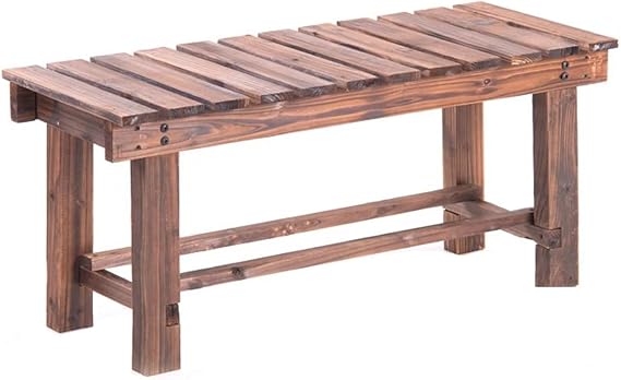 Weatherproof Garden Bench, Patio Benches Furniture for Outdoors, Fadeproof Backless Bench Chairs, Park Seating, Suit for Indoor Or Outdoor(47"16"14")