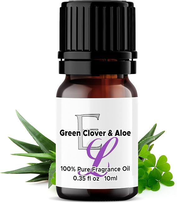 Green Clover & Aloe Fragrance Oil, 10 ml, for Diffusers, Home Scents