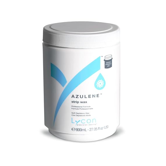 Lycon Azulene Magic Strip Wax for Hair Removal, Soft Wax for Gentle Use Over Larger Areas, Professional-Grade Soothing Formula, Suitable for Sensitive Skin, 800ml