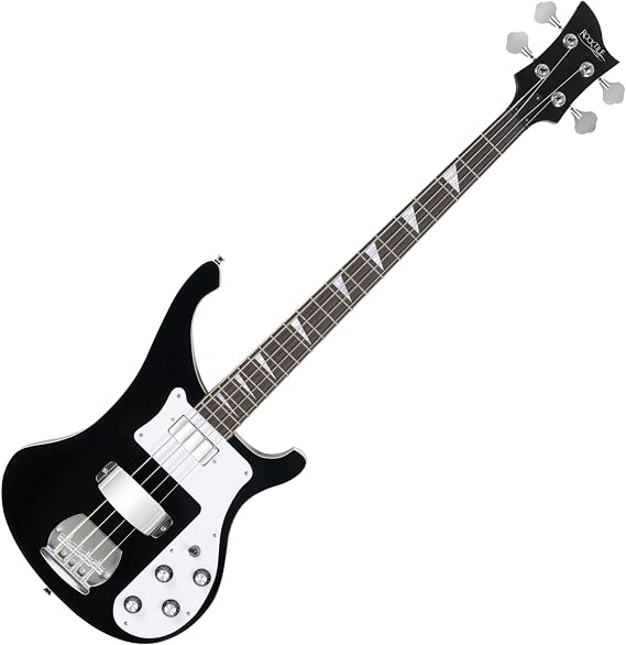 Rocktile Pro RB-400B Blackbird Electric Bass (Longscale Humbucker Single Coil Glued Neck) Black