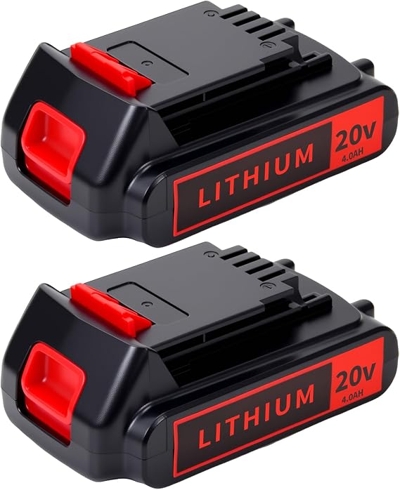 20V 4.0Ah Battery for Black and Decker Lithium-Max Tools 2-Pack