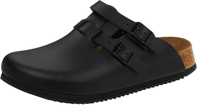 Birkenstock Kay Super Grip Leather Black - Professional Shoes for Women & Mens US M
