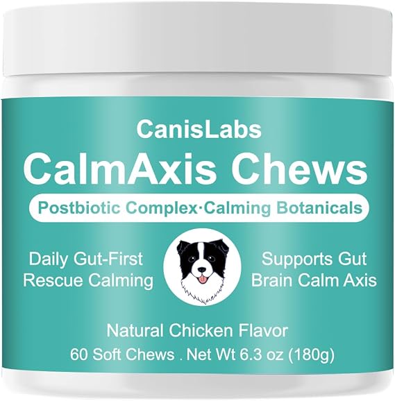 Chews, Calming Chews for Dogs, Soothe Your Pet's Emotions, Reduce Stress and Anxiety for Puppies Small All Dogs, 60 Count (1pc)