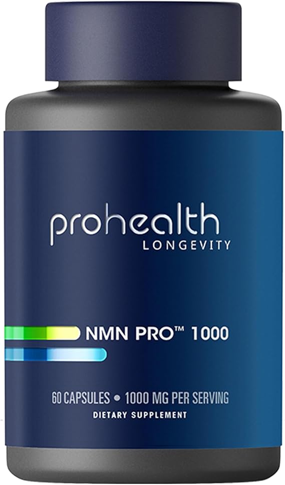 ProHealth NMN Pro 1000 (60 Capsules) Clinically Studied Uthever NMN. NAD+ Precursor for Cellular Energy, Mitochondrial Support & Healthy Aging. USA Manufactured, Triple Lab-Tested