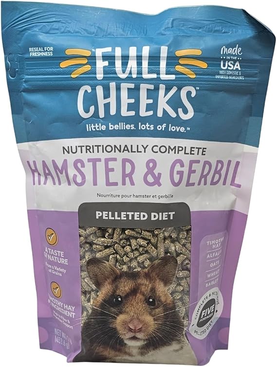 Hamster and Gerbil Pelleted Diet Pellet Food, 1 Pound Bag