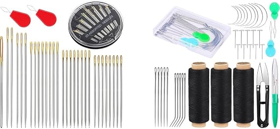 30 Pack Hand Sewing Needles, 3 Rolls Sewing Threads