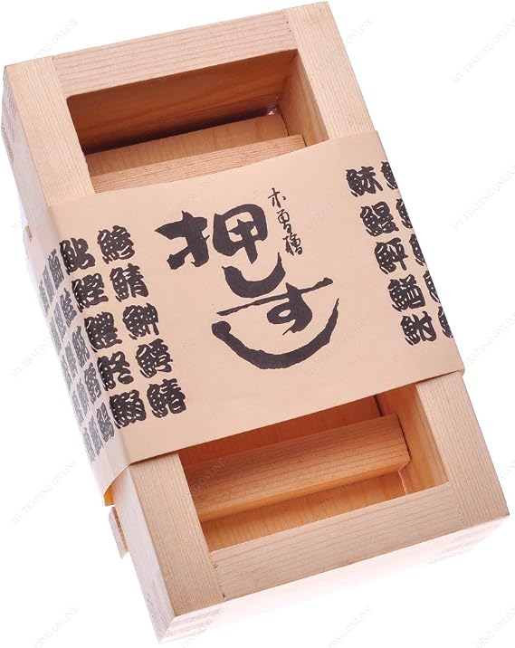 M.V. Trading 900262 Wooden Sushi Mold, 6 34 x 4 x 2 12 Inches