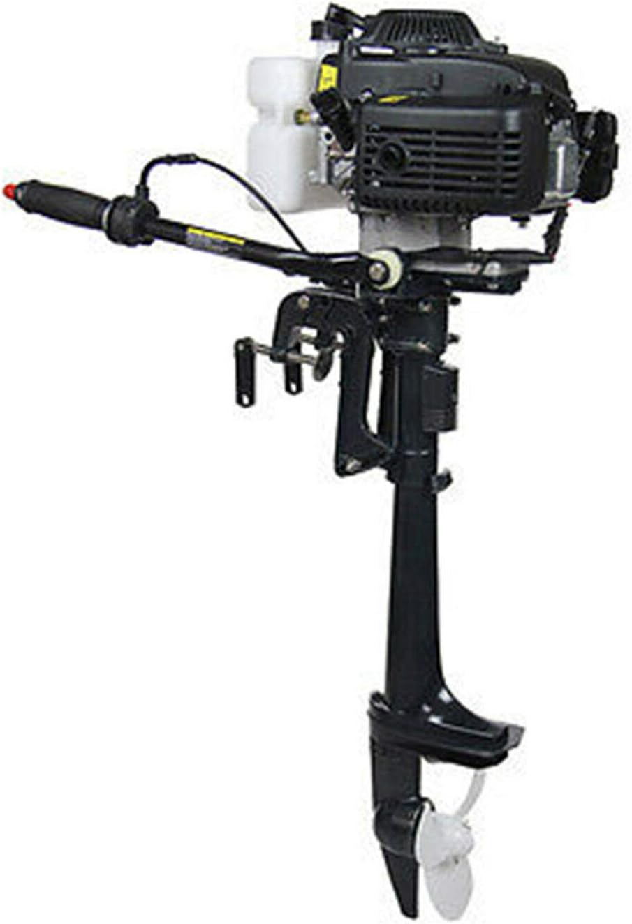 4 Stroke 4HP Outboard Motor Boat Engine, 52CC Heavy Duty Fishing Outboard Motor Boat Engine CDI Air Cooling, 400mm Short Shaft4 Stroke 4HP,15.7 Short Shaft