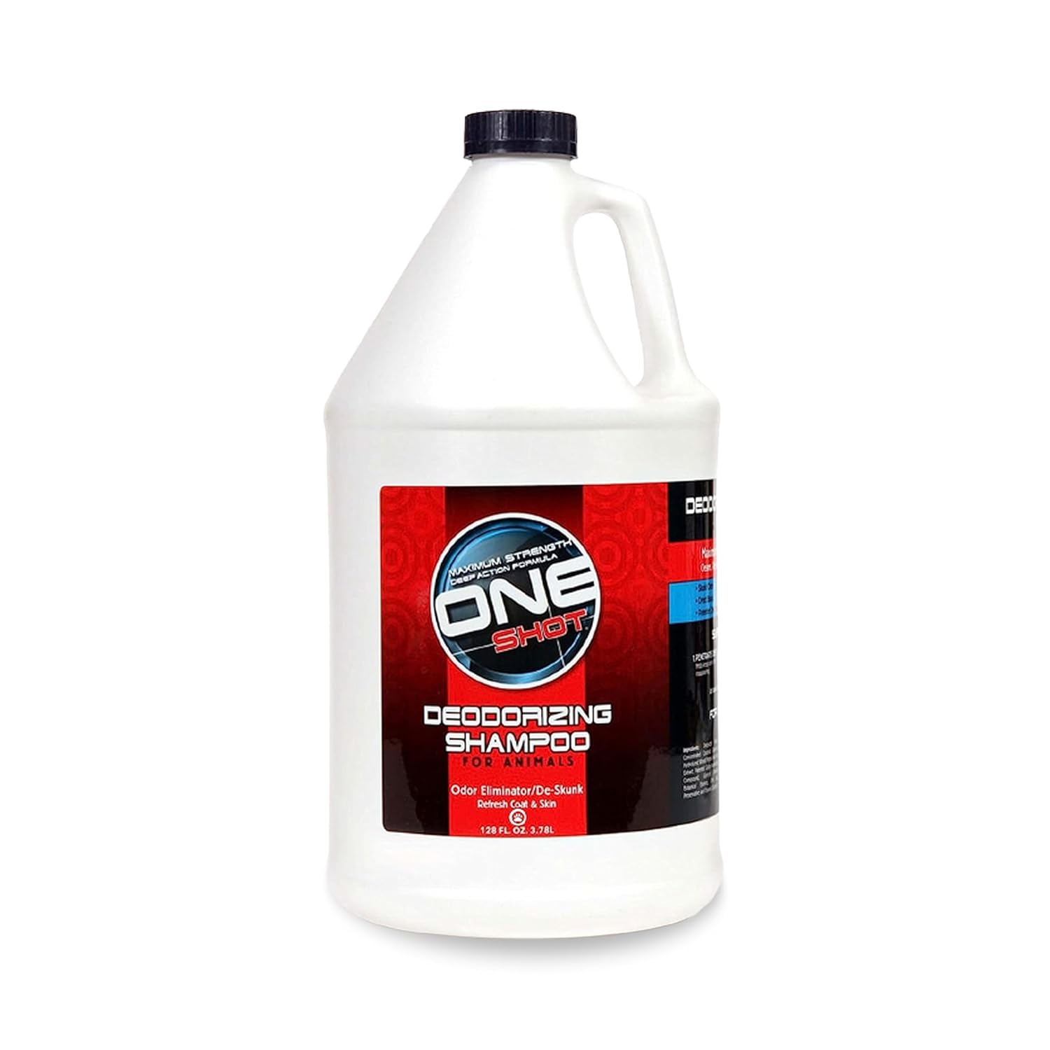 Best Shot One Shot Deodorizing Shampoo, Coat and Skincare Product for Dogs, Cats, and Horses, Eliminates Foul Odors, 1 Gallon