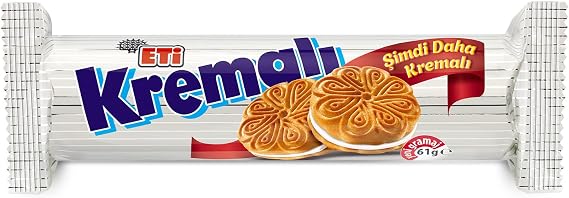 Eti Kremalı Bisküvi 61 g Tekli Paket