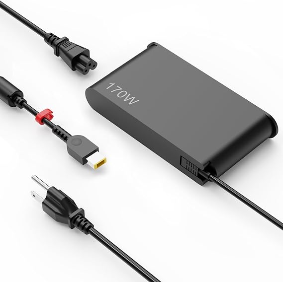170W Charger Compatible with Lenovo ThinkPad Laptop Power Supply Cord