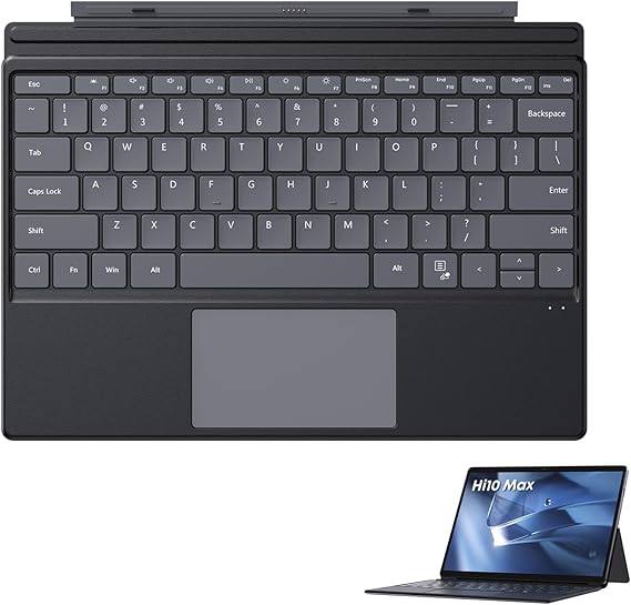 CHUWI Hi10 Max Tablet Keyboard, Backlit Keyboard, 2 in 1 Magnetic Suction Keyboards, Original Wireless Magnetic Keyboards, Lightweight (Not Suitable for Hi10 X2)