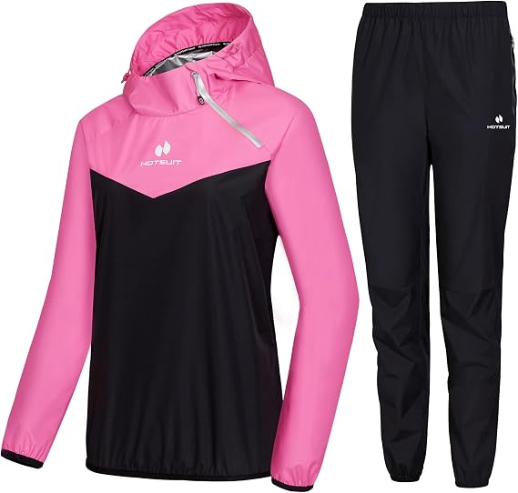 HOTSUIT Sauna Suit for Women Anti Rip Sweat Suit for Weight Loss Odorless Sauna Jacket Pant for Workout Gym