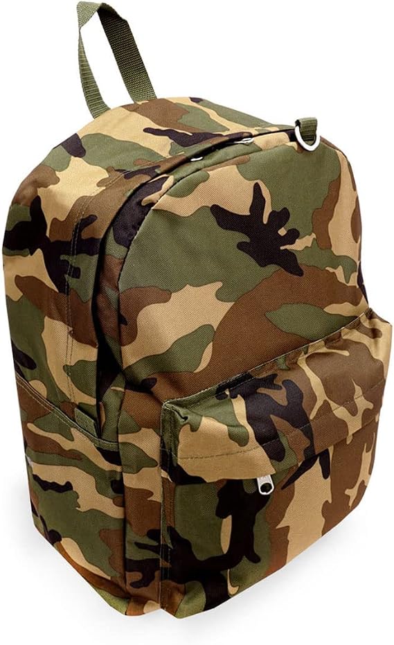 Everest Classic Woodland Camo Backpack, Camouflage, One Size