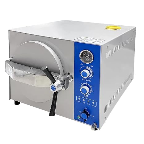 24L Autoclave Sterilizers US Stock,1500W LED Digital Display Autoclave High Temperature Steam Sterilizer with Overheat Protection for Glassware Tools