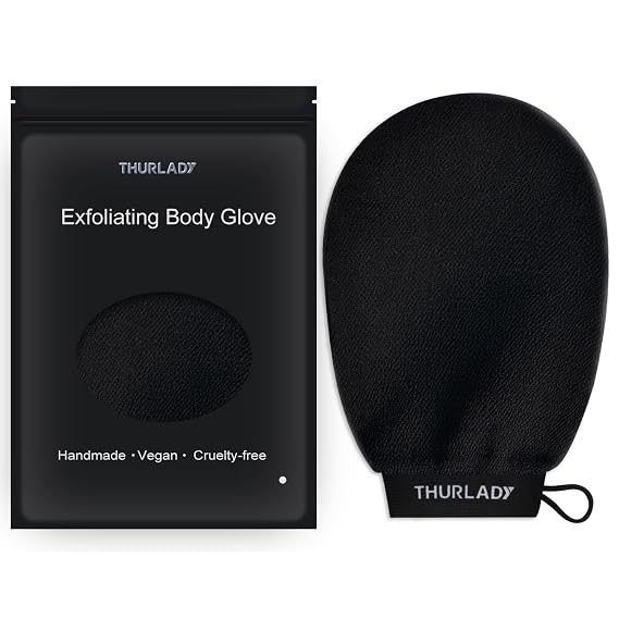 Exfoliating Glove, Korean Exfoliating Mitt, Black