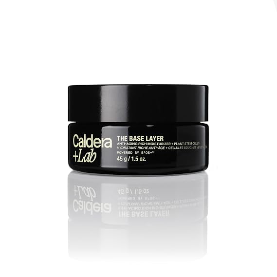 Caldera + Lab The Base Layer | Men's Facial Cream Moisturizer, 1.5 Oz | Rich vegan face moisturizer for dry or sensitive skin. Helps smooth fine lines, fight dullness and leave a shine-free finish