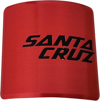 Santa Cruz Bike Badge, Mountain Bicycle Sticker, DIY Personalized Decorative Sign, Soft Aluminum Alloy Sticker Santa CruzRed