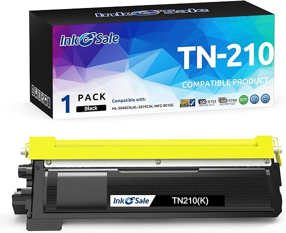 INK E-SALE TN210 TN-210 TN210BK Toner Cartridge 1-Pack Black Replacement