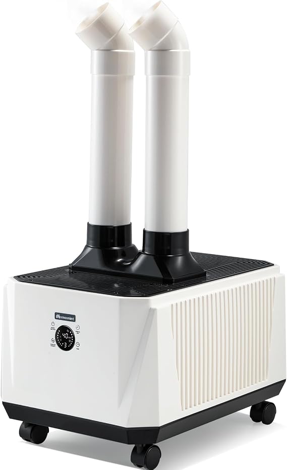 Mxmoonant Industrial Humidifier 8000ML/H, 3 Mist Volume, Auto Refilling