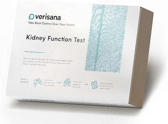Kidney Function Test Check Your Kidney Health Measure Your BUN Levels & Other Kidney Markers at Home Test kit CLIA Certified Laboratory Analysis Verisana
