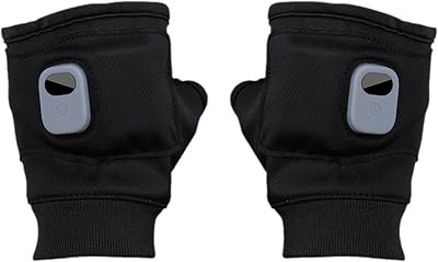 Ankexin USB Electric Rechargeable Mitten Heated Gloves Warmer Winter Half Finger Gloves