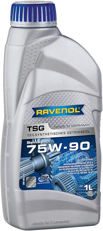RAVENOL J1C1001 SAE 75W-90 Gear Oil - TSG Semi-Synthetic API GL-4 Spec (1 Liter)