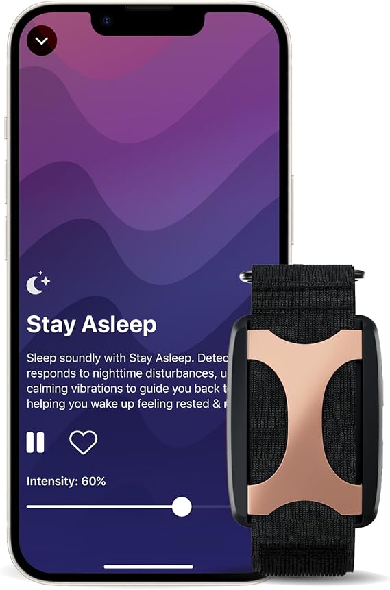 Apollo Neuro Wearable & 12-Month SmartVibes AI Membership - Sleep Aid & Stress Relief Device (Twilight)