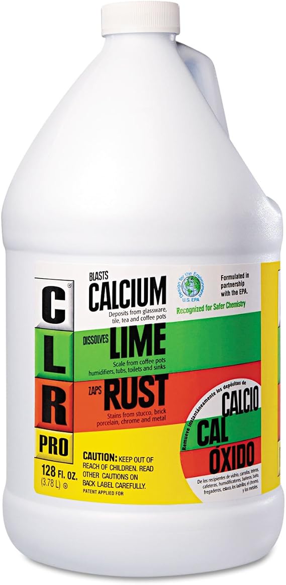 CLR PRO CL4PRO Calcium, Lime and Rust Remover, 1 gal Bottle, 4/Carton