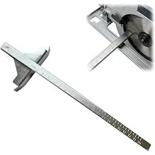 Replacement Circular Saw Edge Guide,Cutting Guide Rail,Sliding G-uide for Circular Saw,Metal Alignment Rail with Scale,Accurate Cutting,Straight Line Guidance, Compatibility with Multiple Tools,11mm