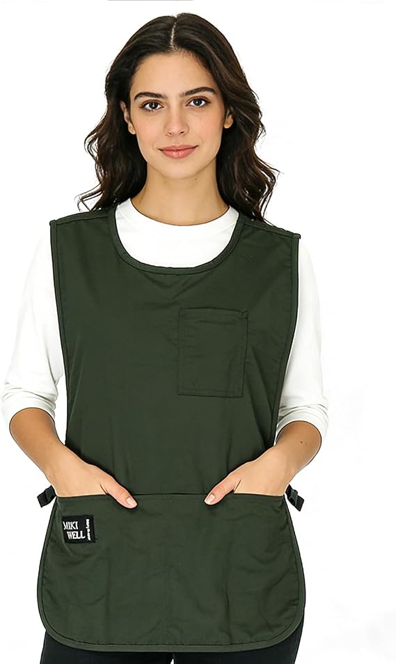Waterproof Unisex Cobbler Apron with 4 Pockets Vest Style Ultralight Chef Waiter Work Overalls