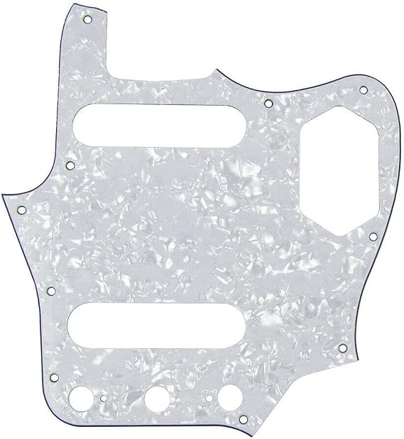 Jaguar Pickguard Scratch Plate Fits Fender USA - White Pearl