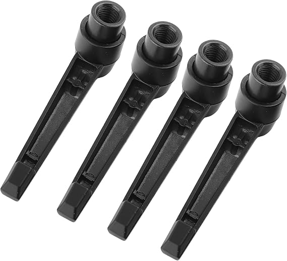 4Pcs Metal Machine Knobs, Black Handle, Stainless Steel Universal Handle, Fixing Handle, for Packaging for Machine Tool (Internal Thread M5 (Handle Length 50))