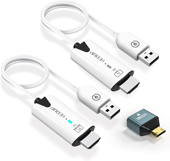 EDUP Wireless HDMI Transmitter and Receiver 4K Decode Input 1080P Output