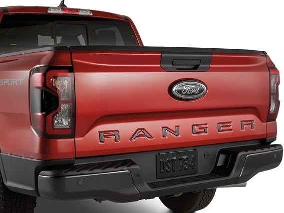 OEM LB3Z-9942528-A Smoke Chrome Black Rear Tailgate Emblem for 2019-2023 Ford Ranger