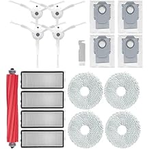 Roborock Q REVO S Uyumlu Yedek Parça Seti, 4 Fırça + 4 Torba + 4 Filtre