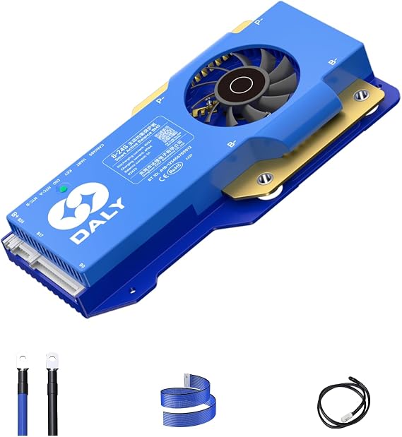 DALY Smart BMS 8S-24S 400A with 1A Active Balancing RS485 CAN | Bluetooth App Real-Time Monitoring. 24V-72V LiFePO4 Li-ion LTO Support. Designed for E-Bikes, Golf Carts, RVs, Solar Systems