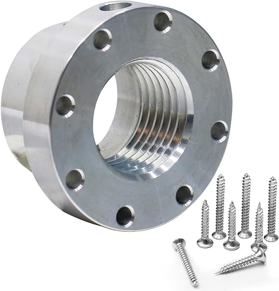 Woodworking 2-1/2IIN Lathe Faceplate | Aluminum Faceplate with Screwchuck for 1-1/4" x 8TPI Spindle